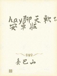 hay聊天软件安卓版 hay聊天软件安卓版