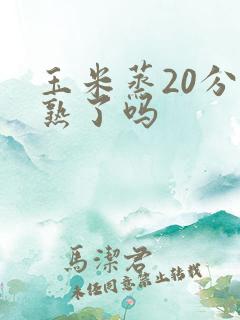 玉米蒸20分钟熟了吗