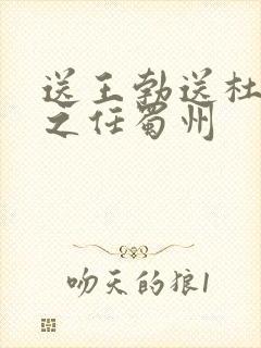 送王勃送杜少府之任蜀州