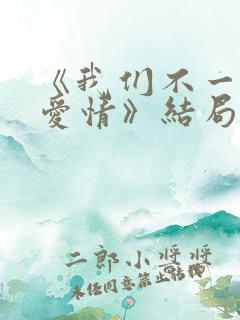 《我们不一样的爱情》结局