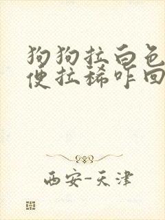 狗狗拉白色的便便拉稀咋回事