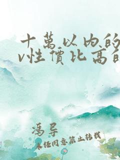 十万以内的suv性价比高的车