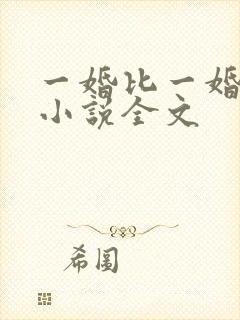 一婚比一婚还高小说全文