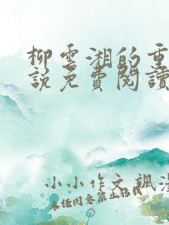柳云湘的重生小说免费阅读全文