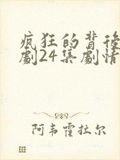 疯狂的背后电视剧24集剧情