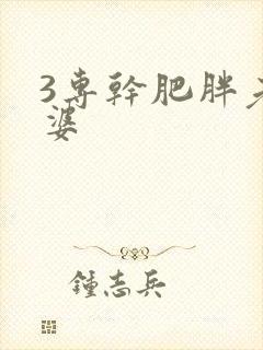 3专干肥胖老太婆