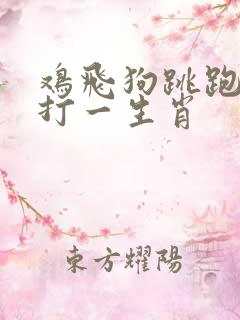 鸡飞狗跳跑又躲打一生肖