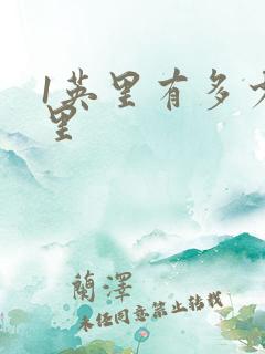 1英里有多少公里