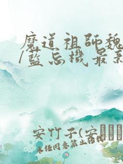 魔道祖师魏无羡/蓝忘机最新更新