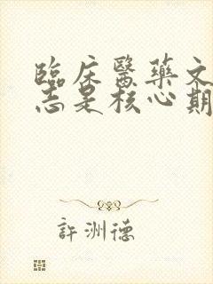 临床医药文献杂志是核心期刊吗