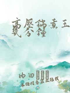 高压锅煮玉米要几分钟