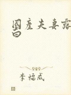 国产夫妻露脸对白