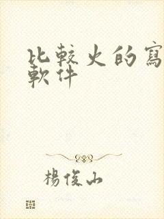 比较火的写小说软件