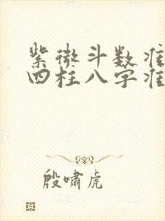 紫微斗数准还是四柱八字准
