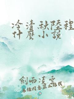 冷清秋陆程文是什么小说