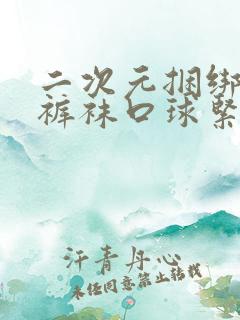 二次元捆绑白丝裤袜口球紧缚