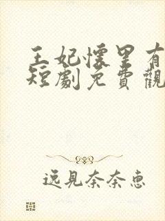 王妃怀里有乾坤短剧免费观看