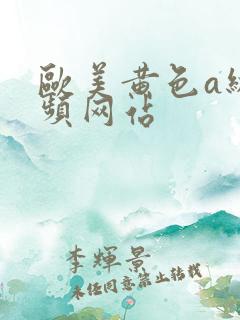 欧美黄色a级视频网站