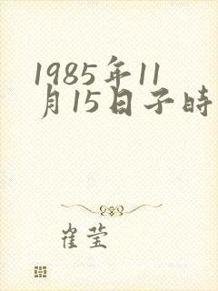 1985年11月15日子时生辰八字算命
