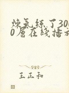 炼气练了3000层在线播放