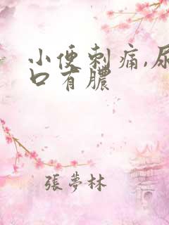 小便刺痛,尿道口有脓