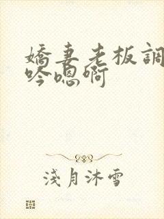 娇妻老板调教呻吟嗯啊