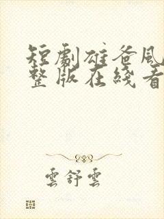 短剧雄爸风云完整版在线看完