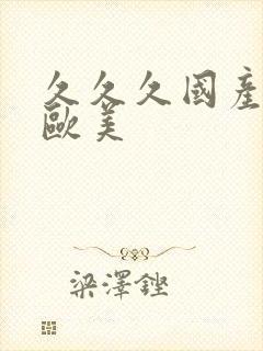久久久国产精品欧美