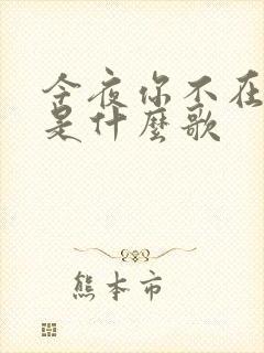 今夜你不在身边是什么歌