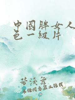 中国胖女人的黄色一级片 中国胖女人的黄色一级片