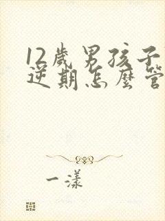 12岁男孩子叛逆期怎么管教