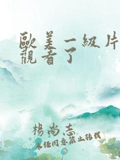 欧美一级片在线观看了