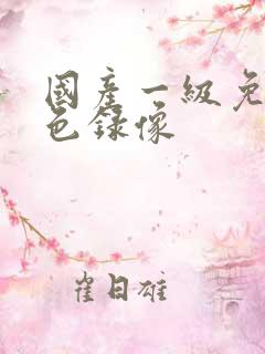 国产一级免费黄色录像
