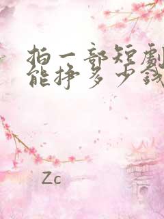 拍一部短剧主演能挣多少钱 拍一部短剧主演能挣多少钱