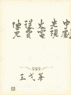 他从火光中走来免费电视剧