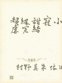 超级甜宠小说无虐完结