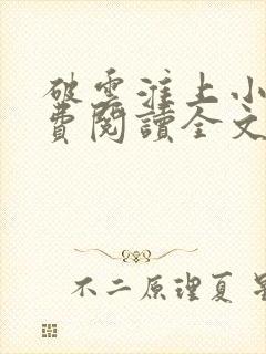 破云淮上小说免费阅读全文无窗口