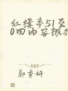 红楼梦51至60回内容概括