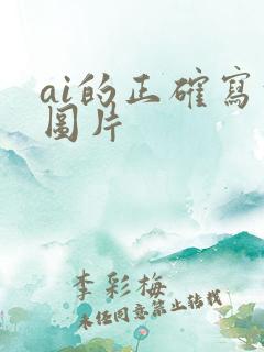 ai的正确写法图片