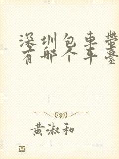深圳包车带司机有哪个平台