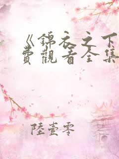 《锦衣之下》免费观看全集