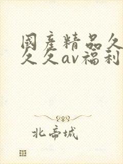 国产精品久久久久久av福利