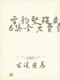 雪豹坚强岁月46集全免费观看