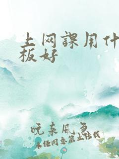 上网课用什么平板好