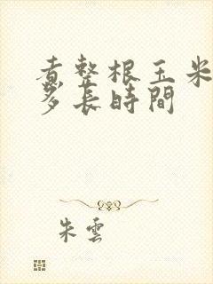 煮整根玉米需要多长时间
