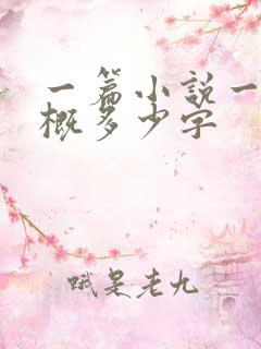 一篇小说一章大概多少字