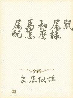 属马和属鼠的婚配怎么样
