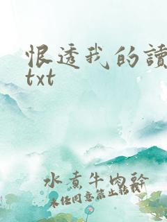 恨透我的读书人txt