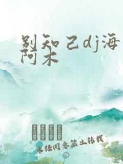 别知己dj海来阿木