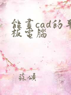 能画cad的平板电脑